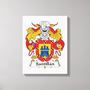 Santillan Family Crest Canvas Print