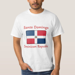 Santo Domingo Dominican Republic Flag T-Shirt