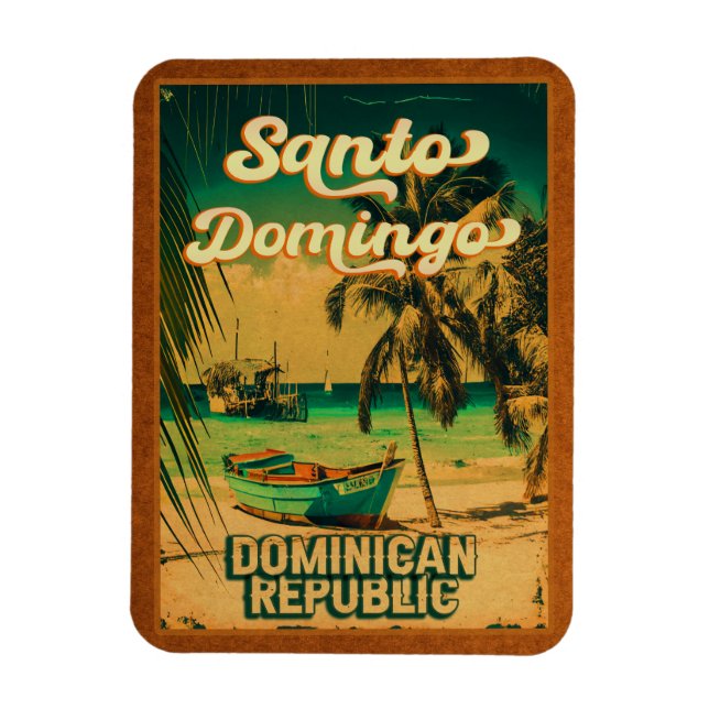 Santo Domingo Dominican Republic - Retro Souvenirs Magnet (Vertical)