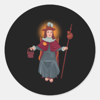 Santo Niã±O De Atocha Classic Round Sticker