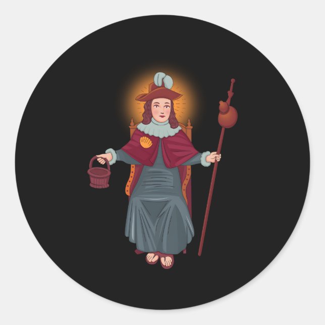 Santo Niã±O De Atocha Classic Round Sticker (Front)