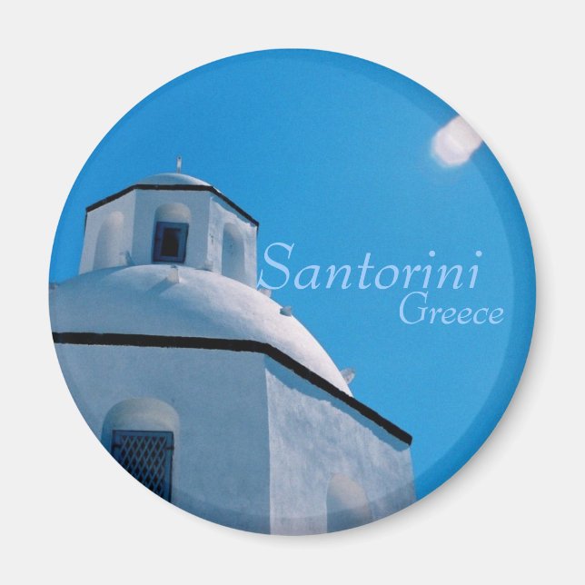 Santorin, Grèce Magnet (Devant)