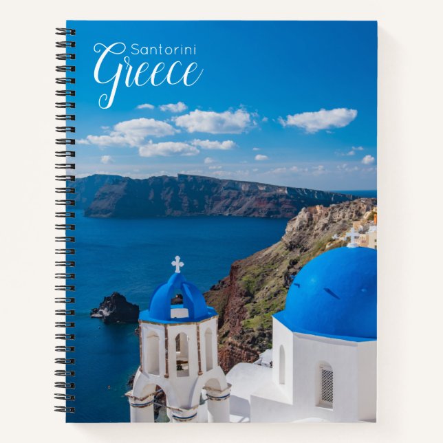 Santorin Grèce Pittoresque Carnet spiral (Devant)