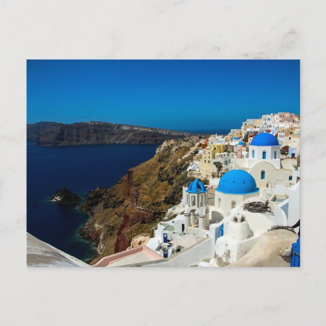 Santorin, Les Îles Grecques - Carte Postale (Devant)