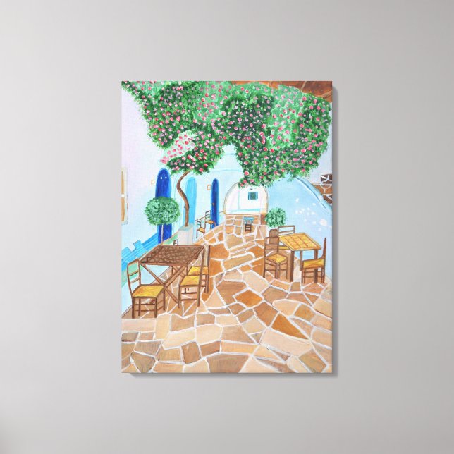 Santorini 1 canvas print (Front)