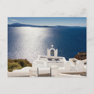 Santorini - Bell tower at Oia postcard