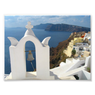 Santorini Bell Tower in the Afternoon Sun Photo Print
