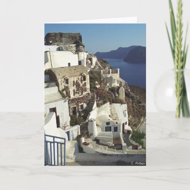 Santorini card  (blank inside) (Front)
