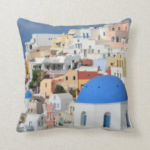 Santorini, coussin de photo d'Oia