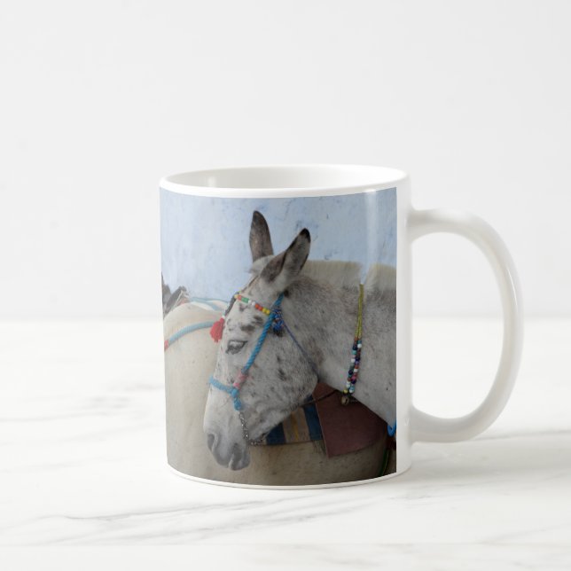 Santorini Donkeys Coffee Mug (Right)