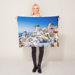 Santorini  fleece blanket