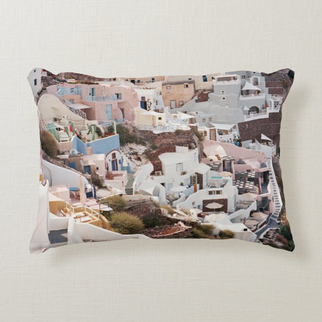 SANTORINI GREECE ACCENT PILLOW (Front)
