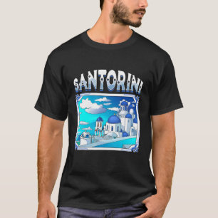 Santorini Greece Beach Vacation Acropolis Island A T-Shirt