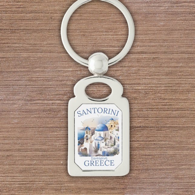 Santorini Greece Beautiful Paradise Keychain (Creator Uploaded)