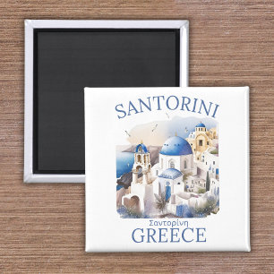 Santorini Greece Beautiful Paradise Magnet