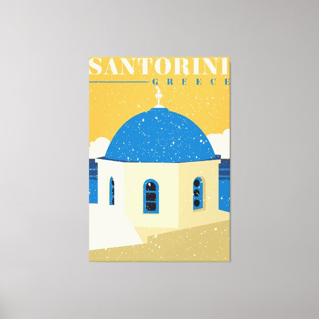 Santorini Greece Canvas Print (Front)
