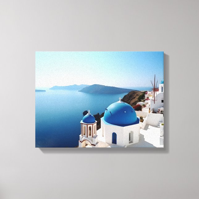 Santorini Greece Canvas Print (Front)