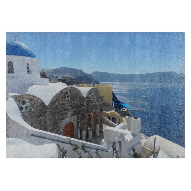 Santorini, Greece Cutting Board (Front)