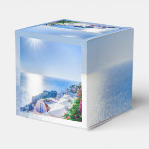 Santorini Greece Favor Box