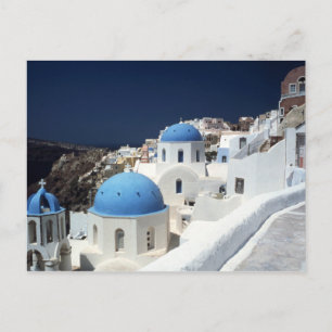 Santorini Greece Island Sunny Postcard