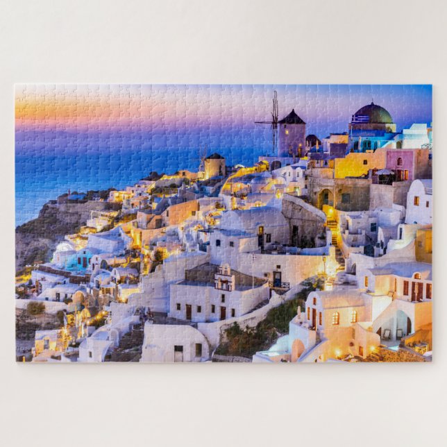 Santorini Greece Jigsaw Puzzle (Horizontal)