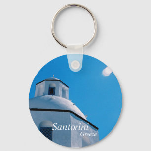 Santorini, Greece Keychain