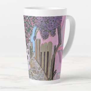 Santorini Greece latte mug