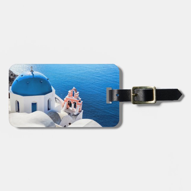 Santorini, Greece Luggage Tag (Front Horizontal)