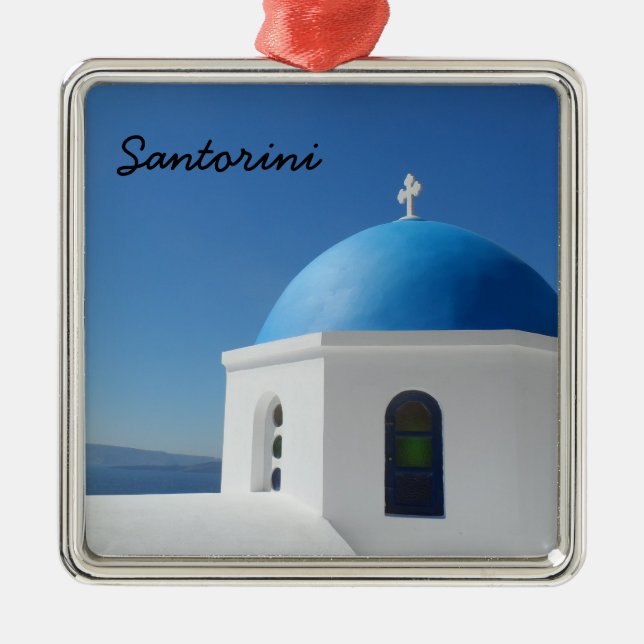 Santorini, Greece Metal Ornament (Front)