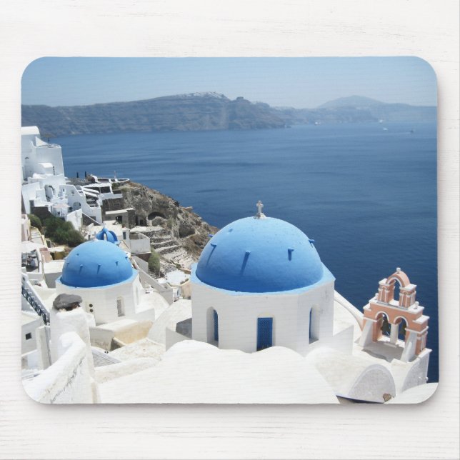 Santorini Greece Mouse Pad (Front)