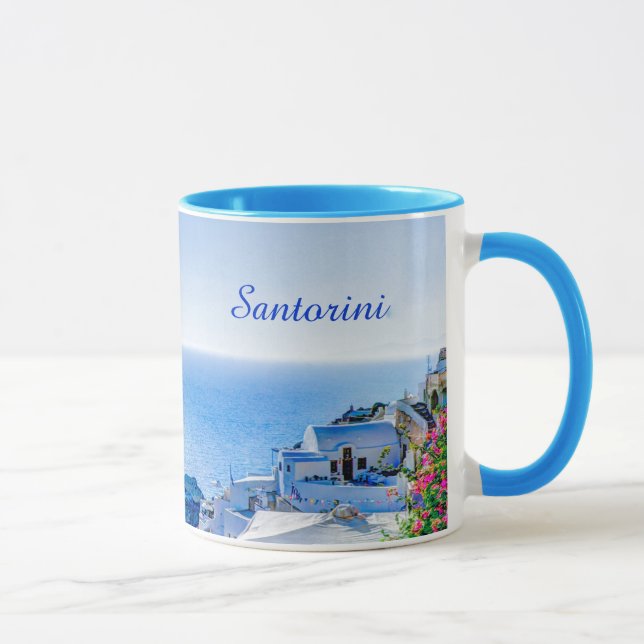 Santorini Greece Mug (Right)