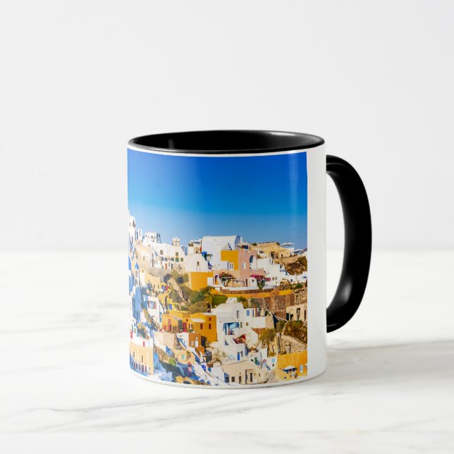 Santorini Greece Mug (Front Right)