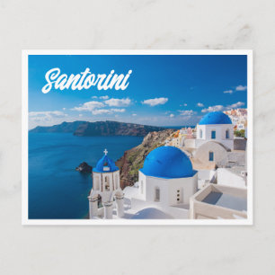 Santorini Greece Photo Postcard