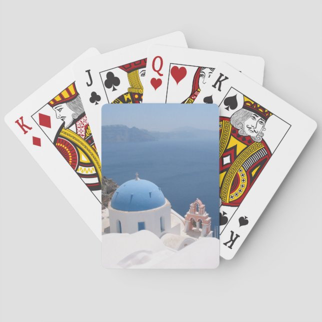 Santorini Greece Playing Cards (Back)