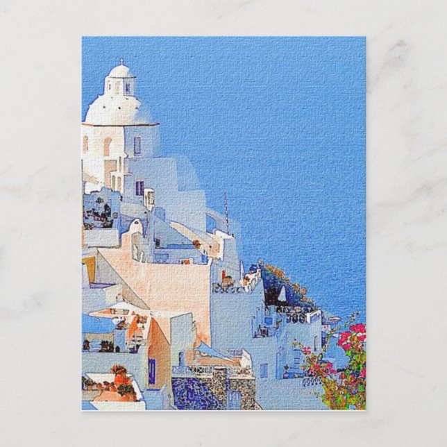 "Santorini, Greece" Postcard (Front)