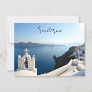 Santorini Greece Postcard