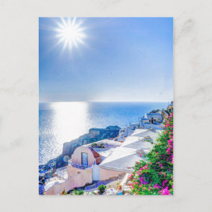 Santorini Greece Postcard