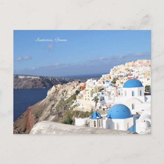 Santorini, Greece, Postcard. Island, Postcard (Front)