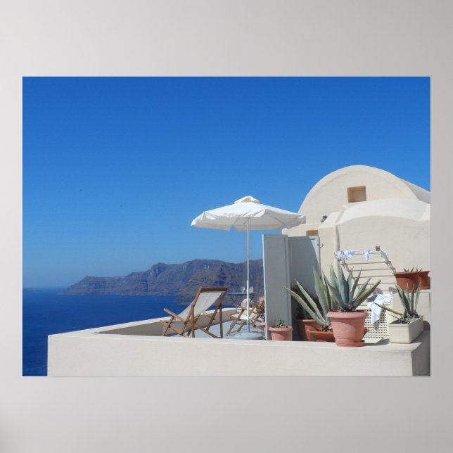 Santorini, Greece Poster (Front)