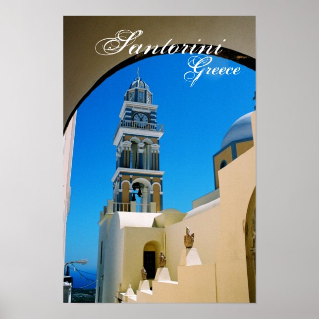 Santorini, Greece Poster (Front)