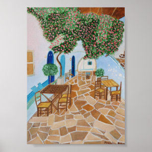 Santorini Greece Poster