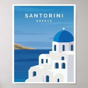 Santorini Greece Poster