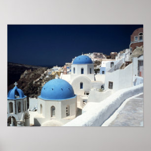 Santorini Greece Poster Paper (Matte)