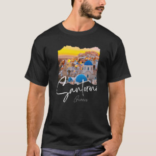 Santorini Greece Souvenir  6 T-Shirt