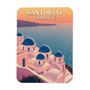 Santorini Greece Souvenir Iconic Magnet