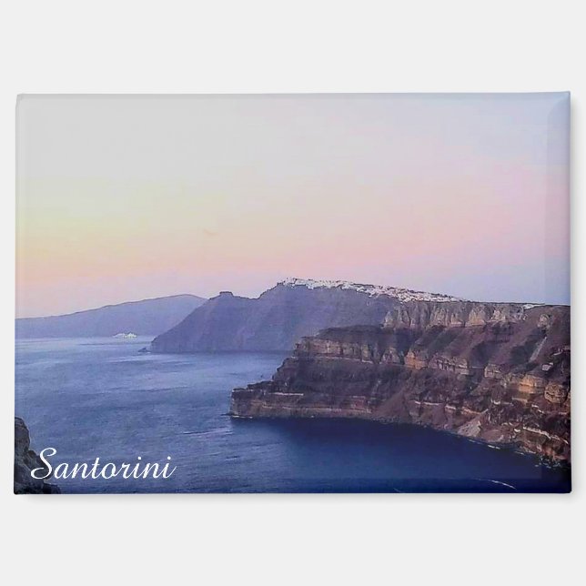 Santorini Greece Souvenir Magnet (Recto)