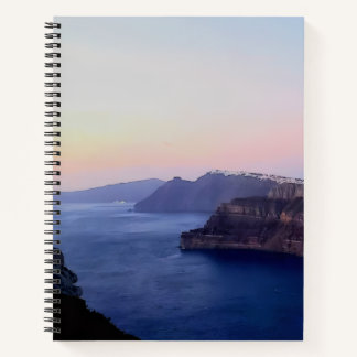 Santorini Greece Spiral Notebook