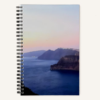 Santorini Greece Spiral Notebook
