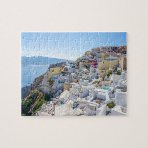 Santorini Greece - sunny-summer day in Santorini Jigsaw Puzzle