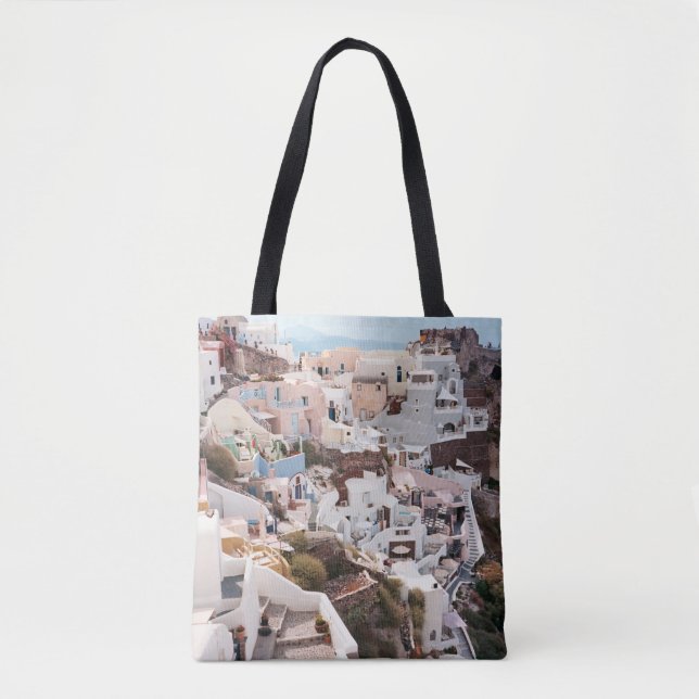 SANTORINI GREECE TOTE BAG (Front)